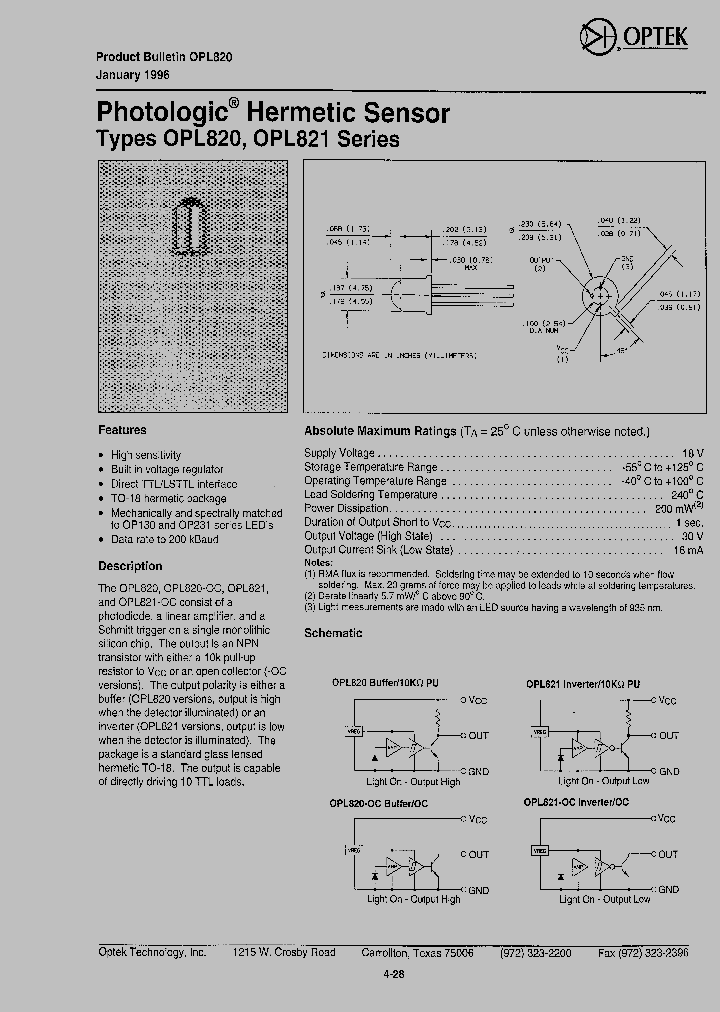OPL821_1292486.PDF Datasheet