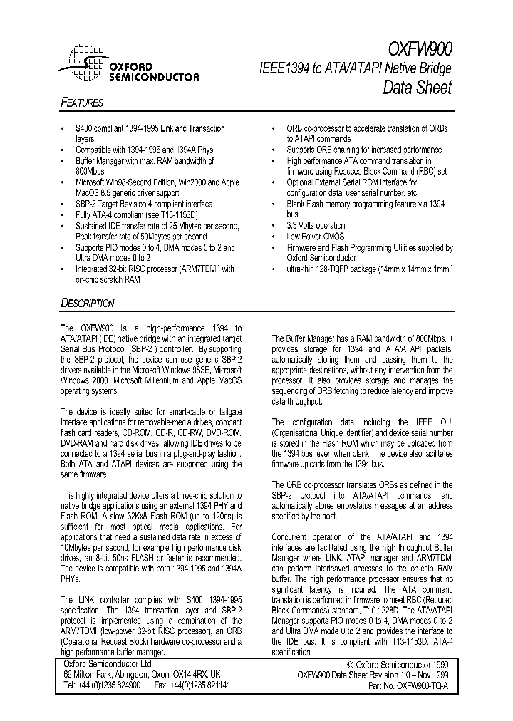 OXFW900-TQ-A_1292627.PDF Datasheet