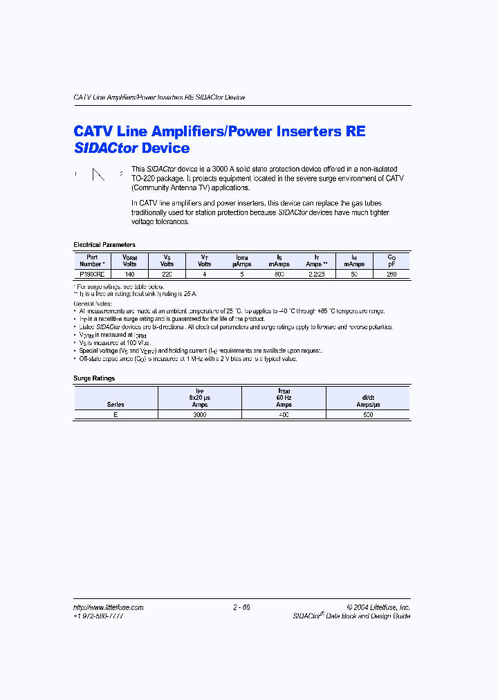 P1900RE_1292804.PDF Datasheet