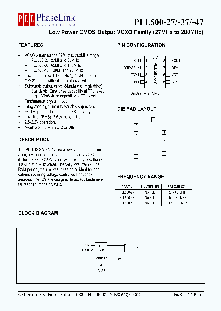 P500-47SC_1292987.PDF Datasheet
