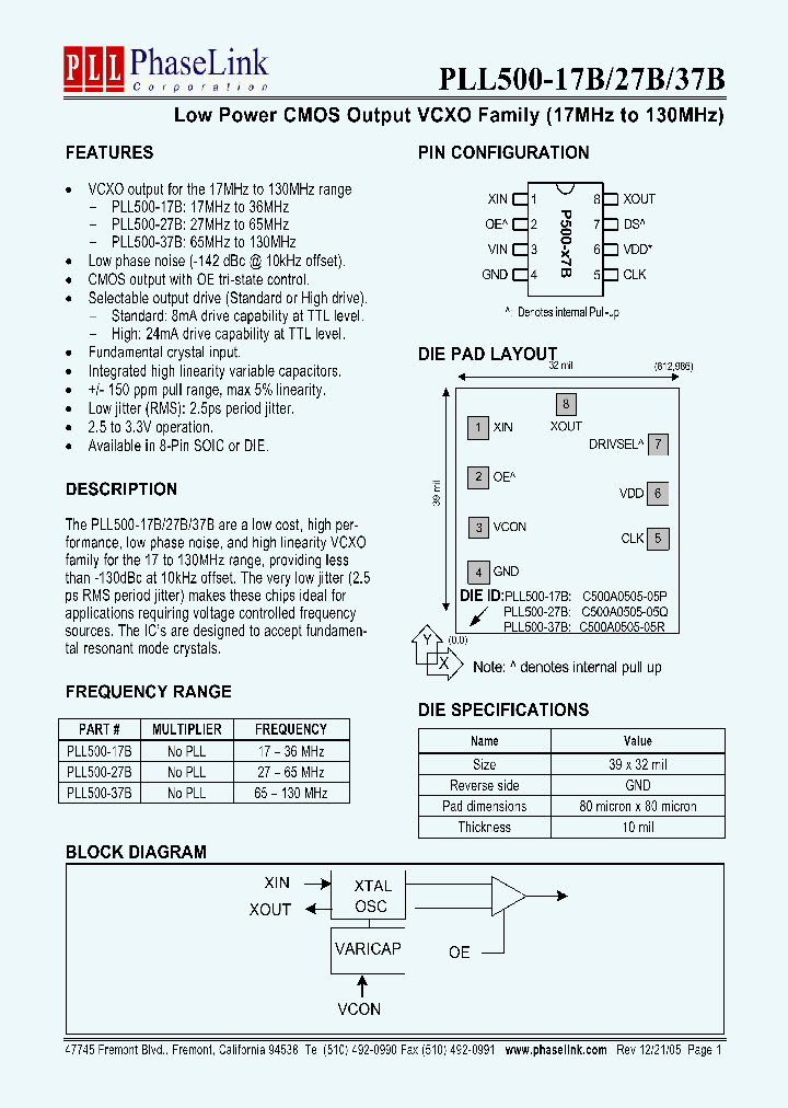 P500-17BSC_1292983.PDF Datasheet