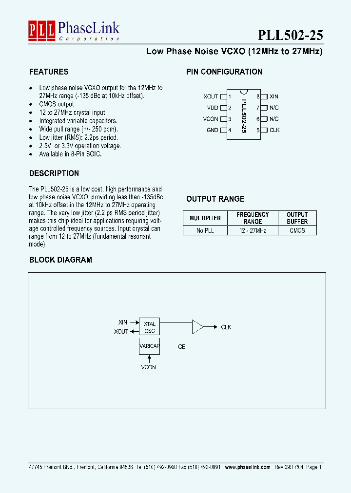 P502-25SC_1292994.PDF Datasheet