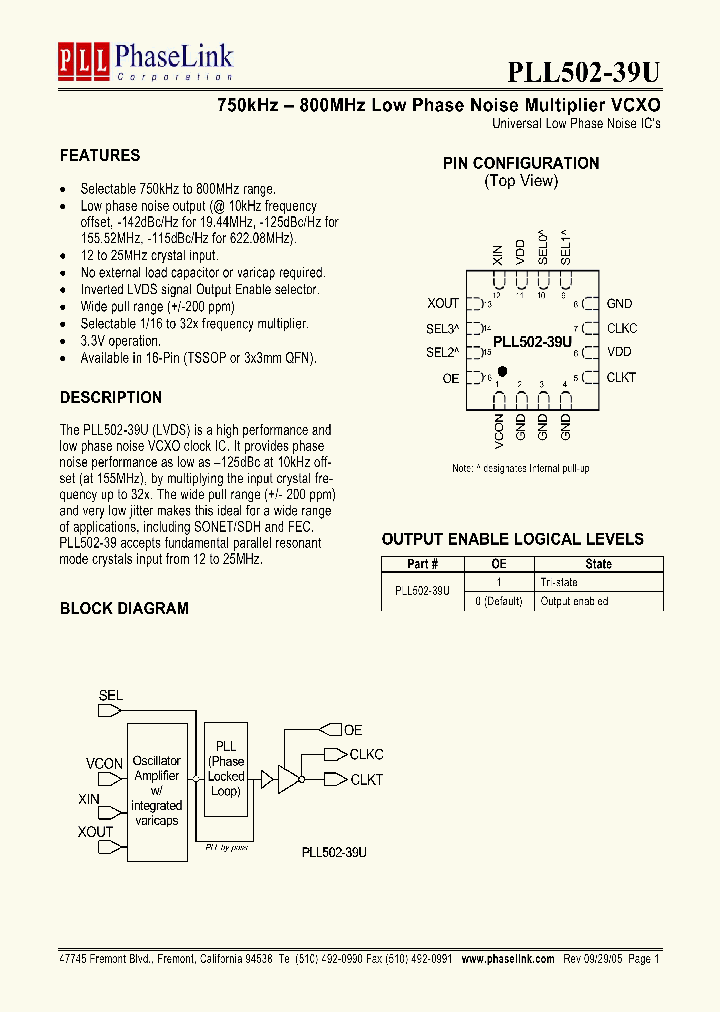 P502-39UQC_1292998.PDF Datasheet
