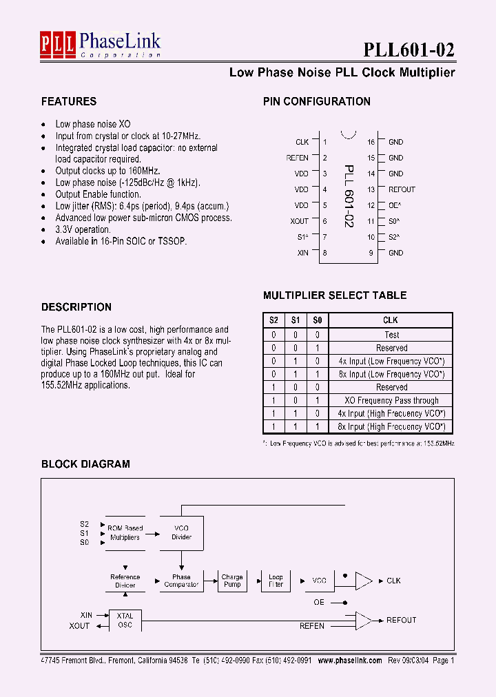 PLL601-02_959609.PDF Datasheet
