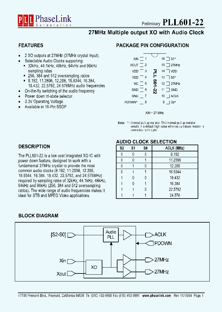 P601-22XCL_1293057.PDF Datasheet