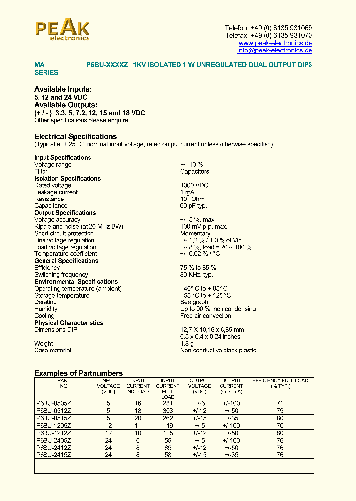 P6BU-0505_1293102.PDF Datasheet