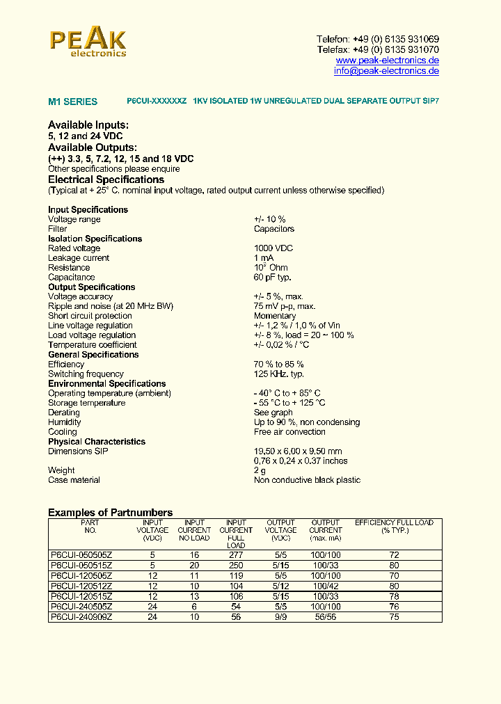 P6CUI-050505Z_1184620.PDF Datasheet
