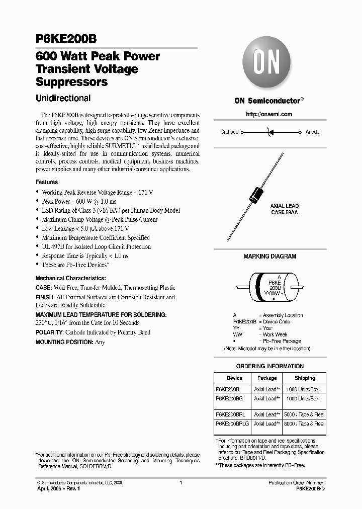 P6KE200BRL_1108583.PDF Datasheet