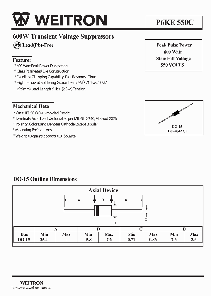 P6KE550C_1143669.PDF Datasheet