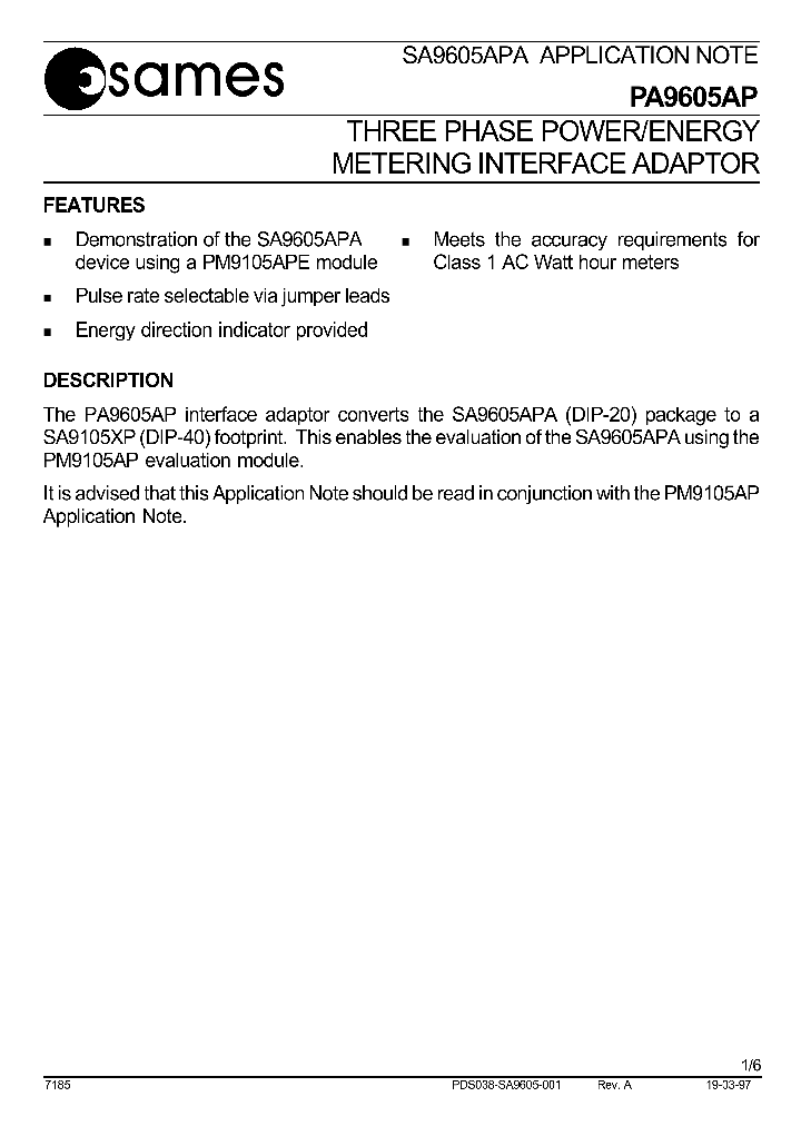 PA9605AP_1293455.PDF Datasheet