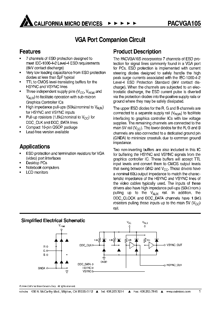 PACVGA105QR_1293513.PDF Datasheet