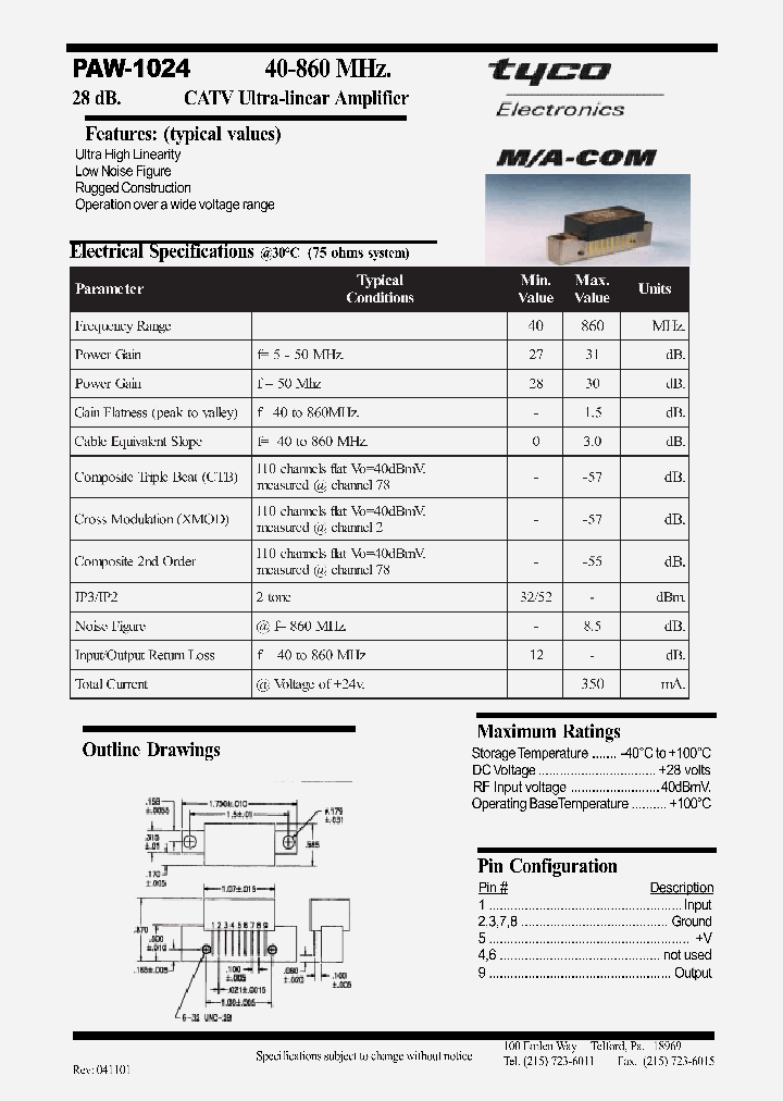 PAW-1024_1293581.PDF Datasheet