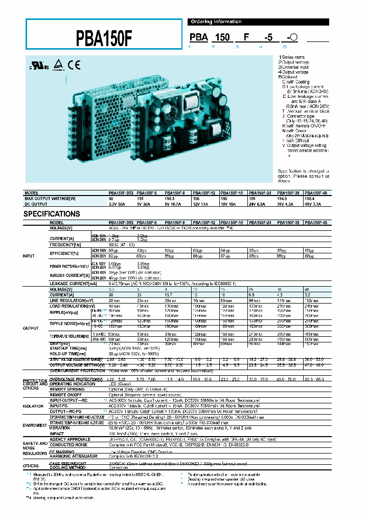 PBA150F_820388.PDF Datasheet