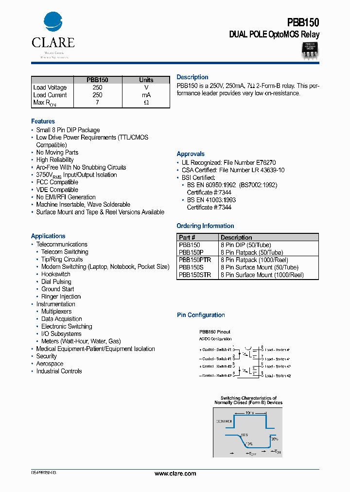 PBB150STR_1293626.PDF Datasheet