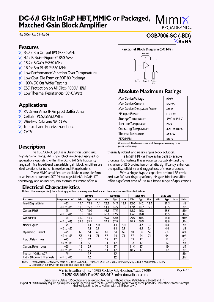 CGB7006-BD_1164303.PDF Datasheet