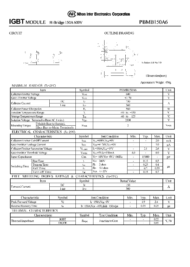 PBMB150A6_1293721.PDF Datasheet