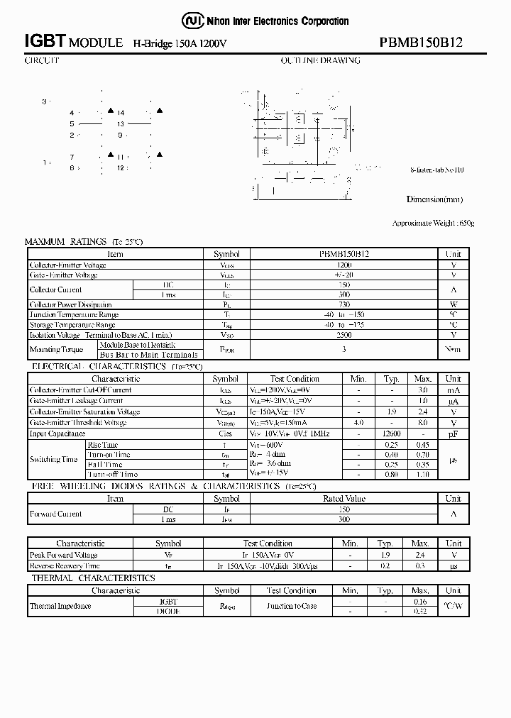 PBMB150B12_1293722.PDF Datasheet