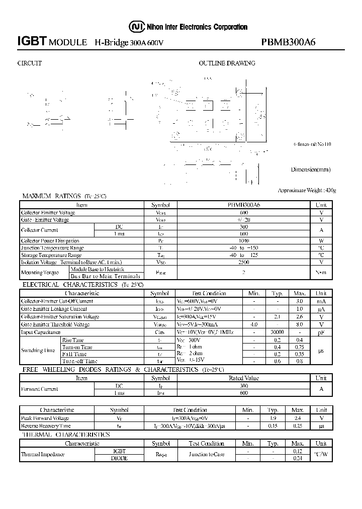 PBMB300A6_1293724.PDF Datasheet