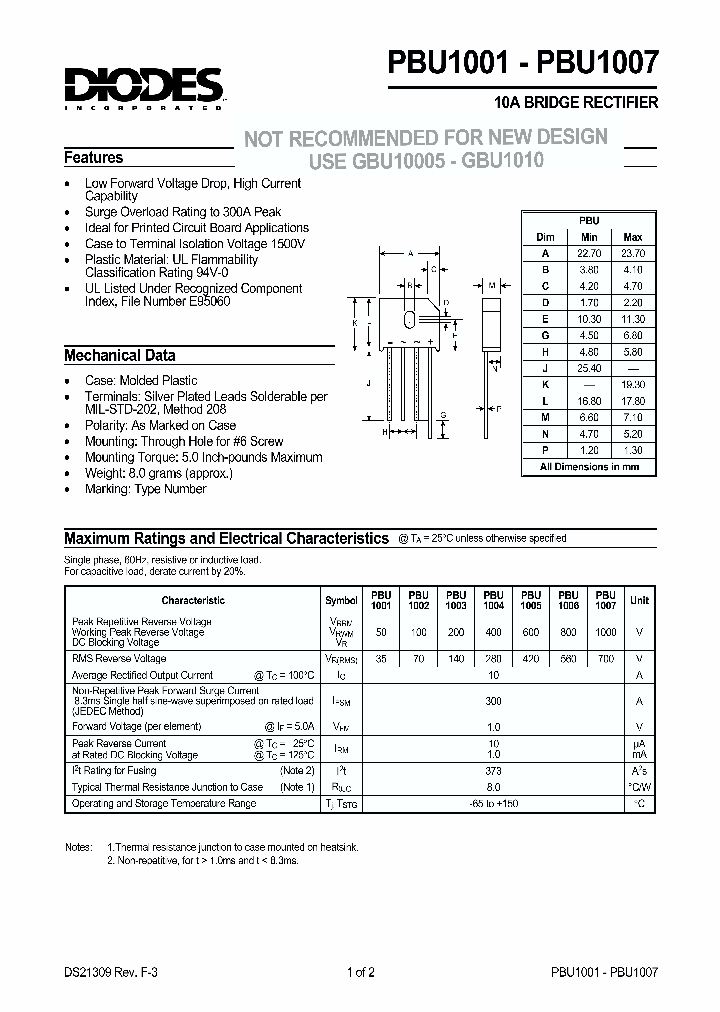 PBU1007_1293796.PDF Datasheet