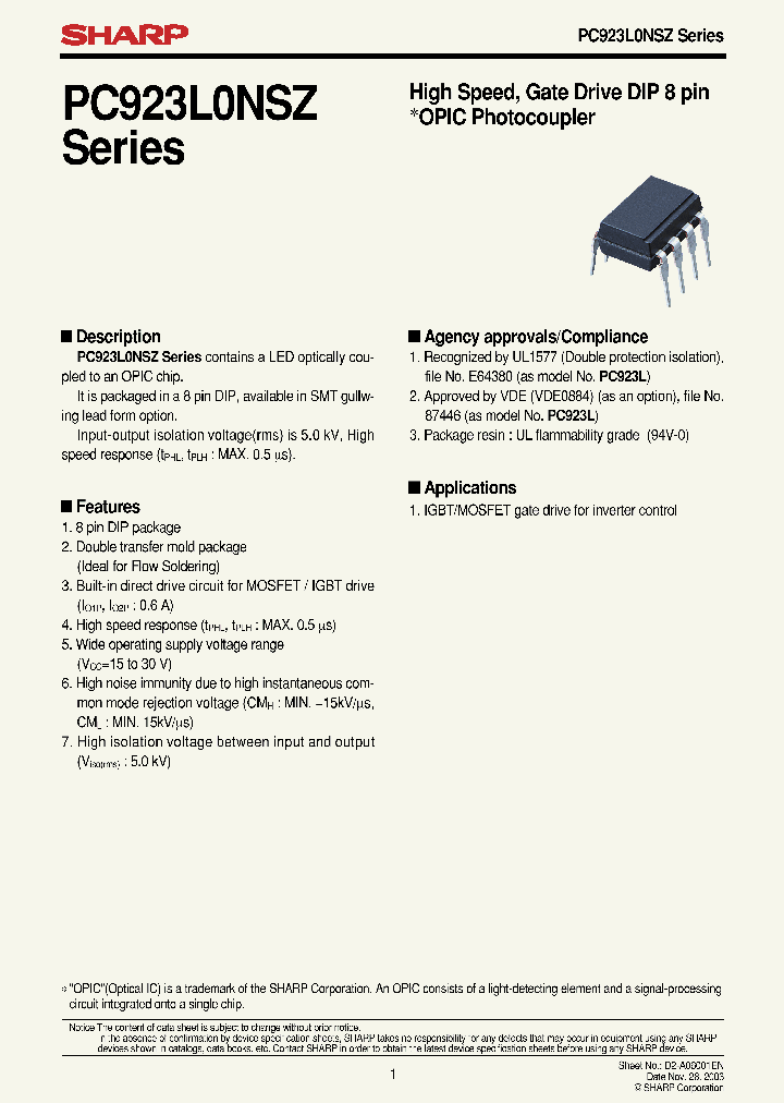 PC923L0YSZ_1294111.PDF Datasheet