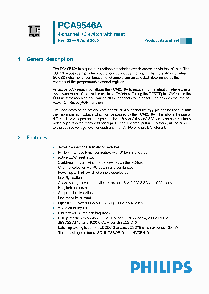 PCA9546A_1113444.PDF Datasheet