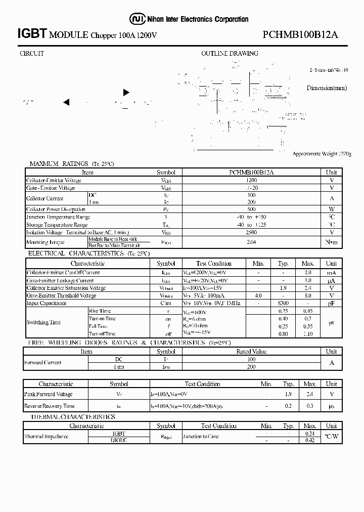 PCHMB100B12A_1294341.PDF Datasheet