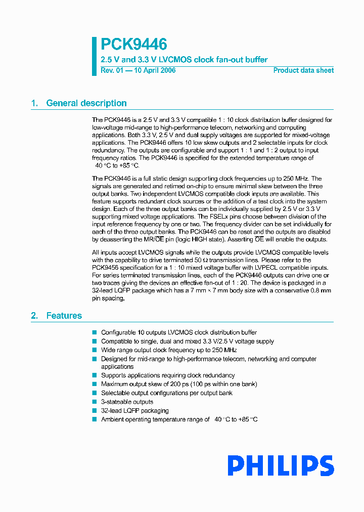 PCK9446_711554.PDF Datasheet