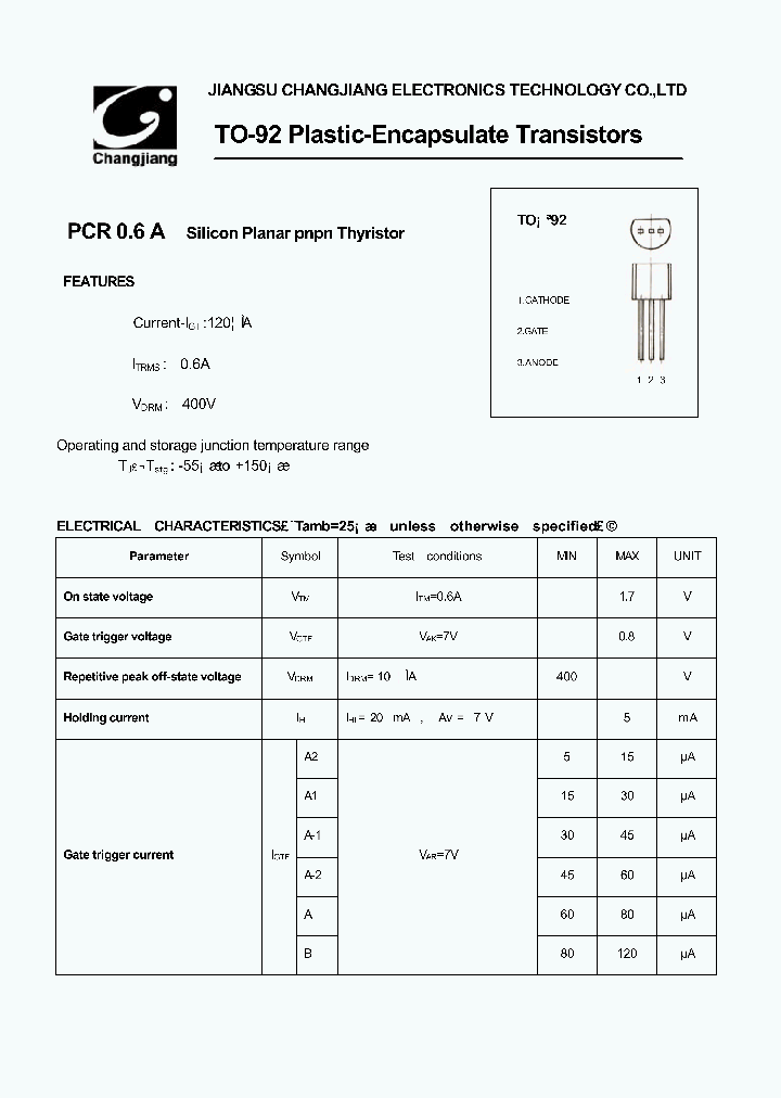 PCR06A-TO-92_1294519.PDF Datasheet