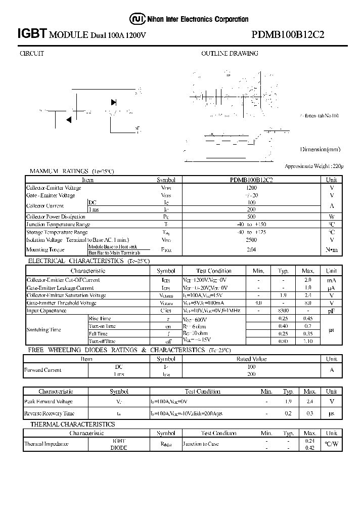 PDMB100B12C2_1294710.PDF Datasheet