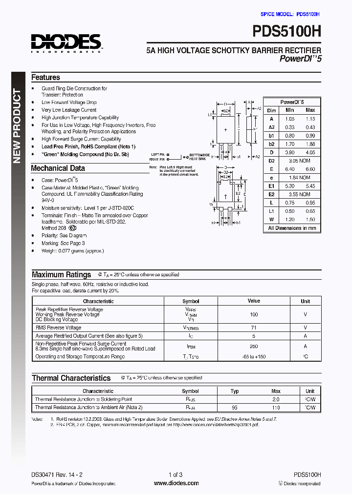 PDS5100H-13_1117374.PDF Datasheet