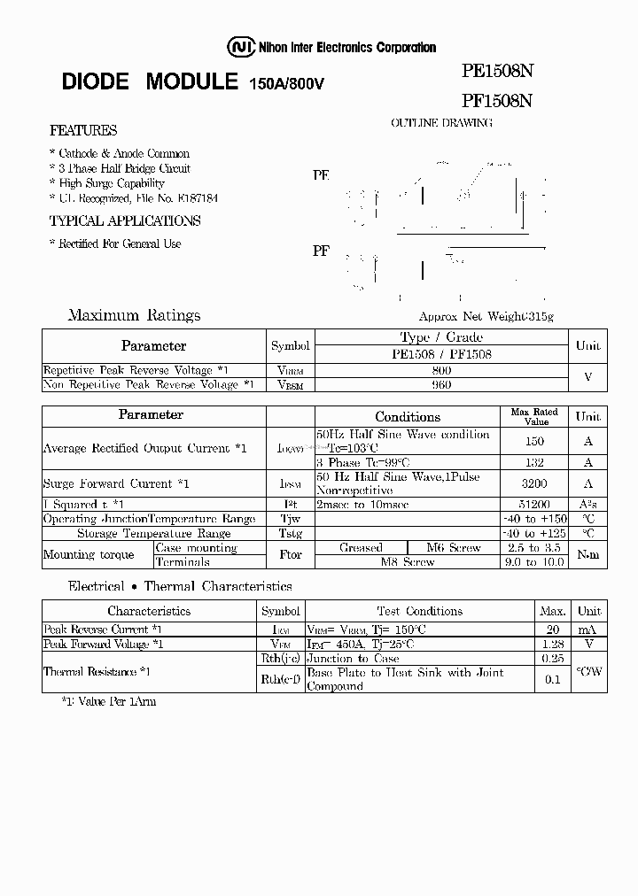 PE1508N_1119760.PDF Datasheet