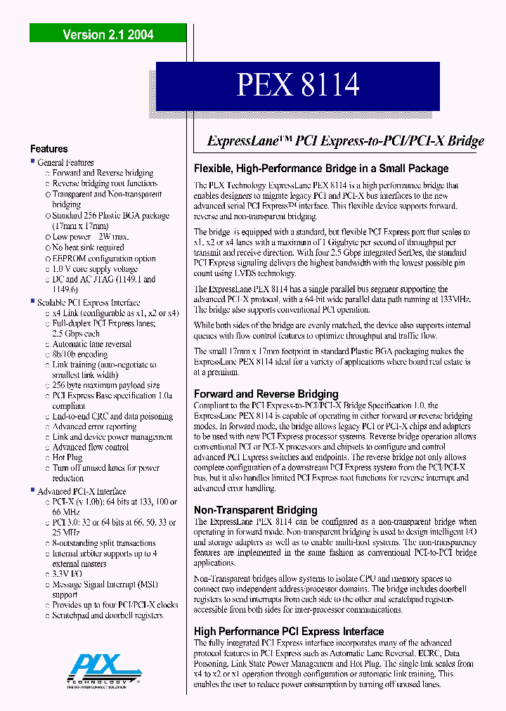 PEX8114_1088471.PDF Datasheet