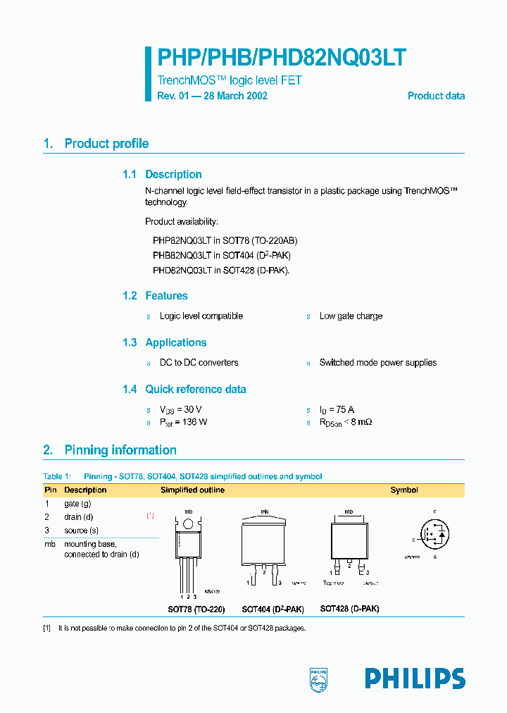 PHD82NQ03LT_1124616.PDF Datasheet