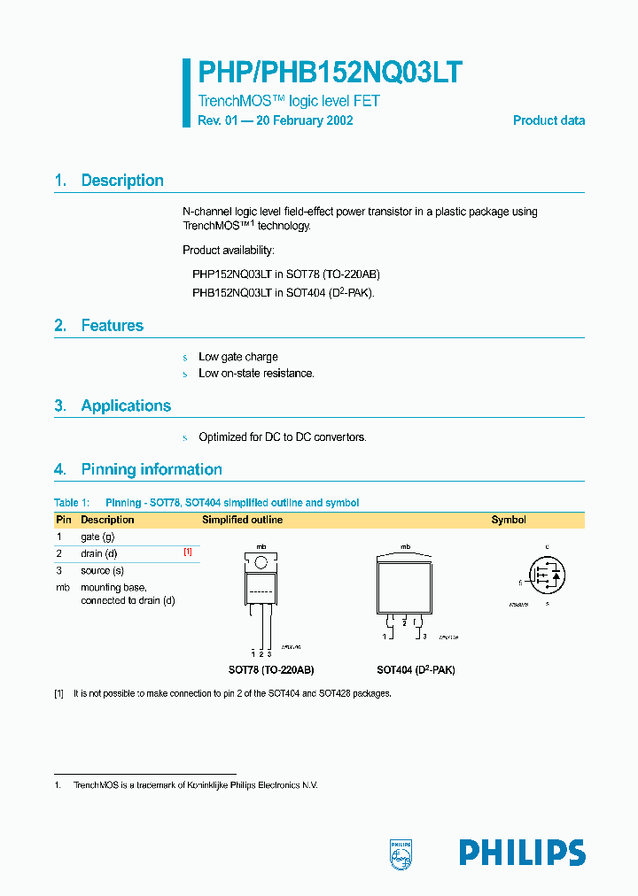 PHP152NQ03LT_1295533.PDF Datasheet