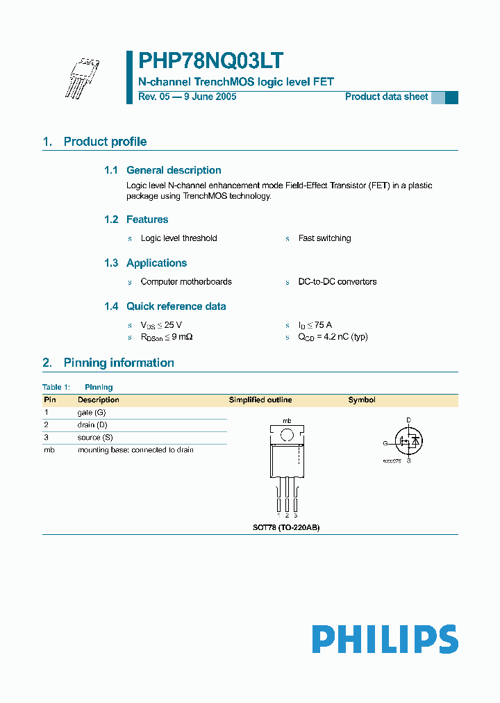 PHU78NQ03LT_1155753.PDF Datasheet