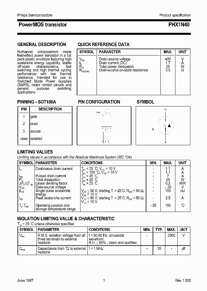 PHX1N40_1295675.PDF Datasheet