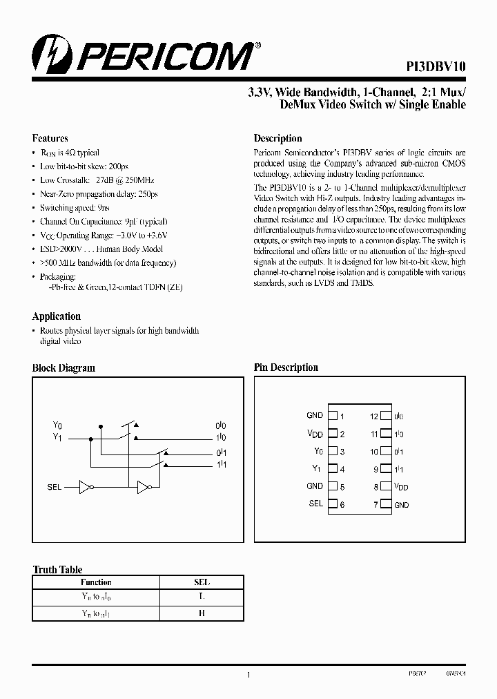 PI3DBV10_1167265.PDF Datasheet
