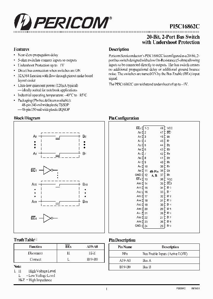 PI5C16862C_1043497.PDF Datasheet