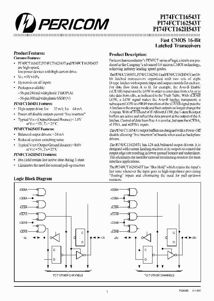 PI74FCT162543T_1068580.PDF Datasheet