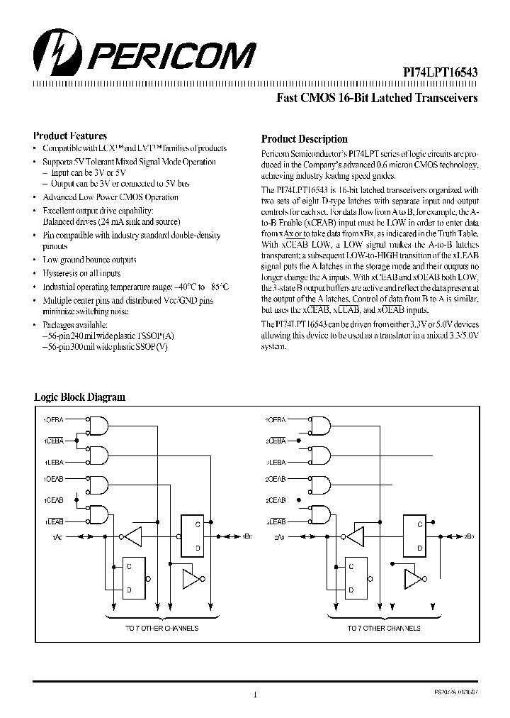 PI74LPT16543_1296010.PDF Datasheet