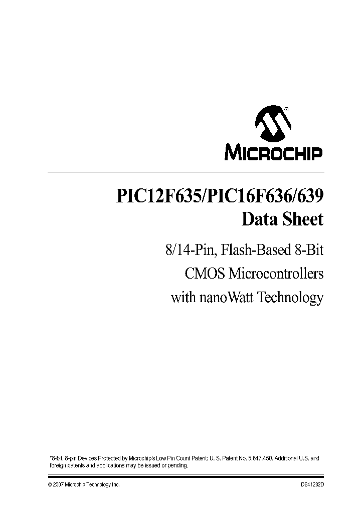 PIC16F639_1296123.PDF Datasheet