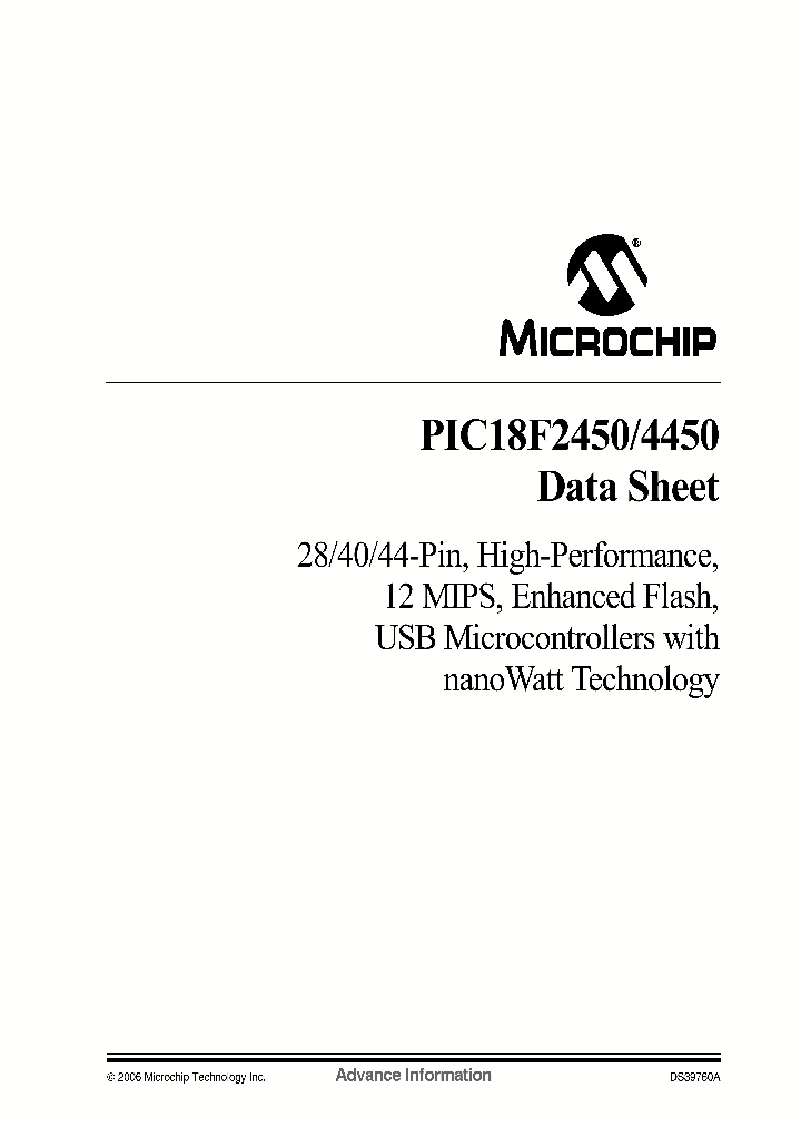 PIC18F2450_1123312.PDF Datasheet