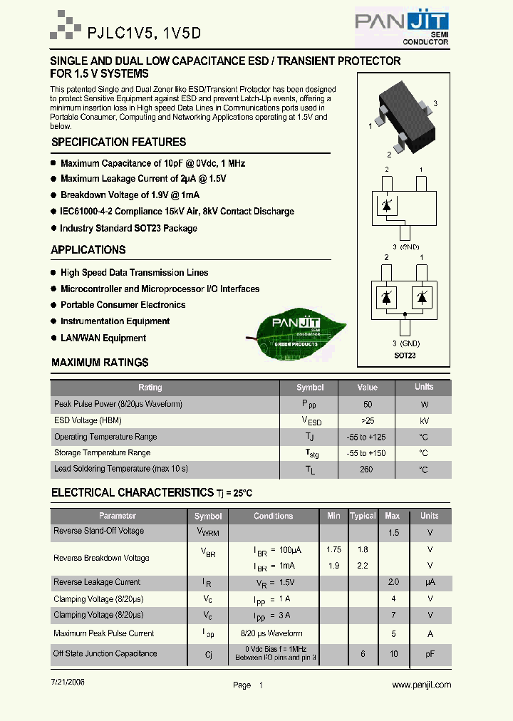 PJLC1V506_1296324.PDF Datasheet