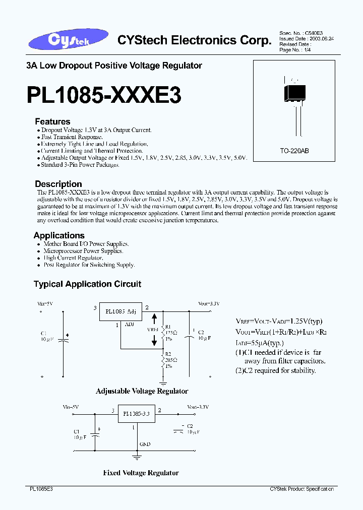 PL1085-XXXE3_1296371.PDF Datasheet