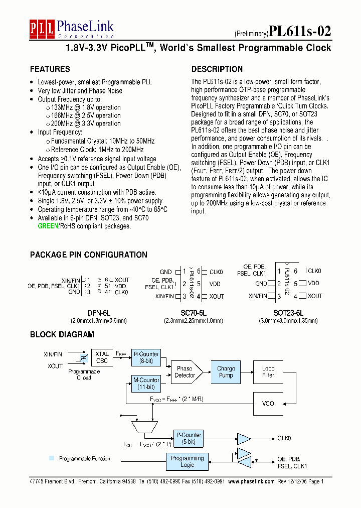 PL611S-02-XXXUIR_1296409.PDF Datasheet