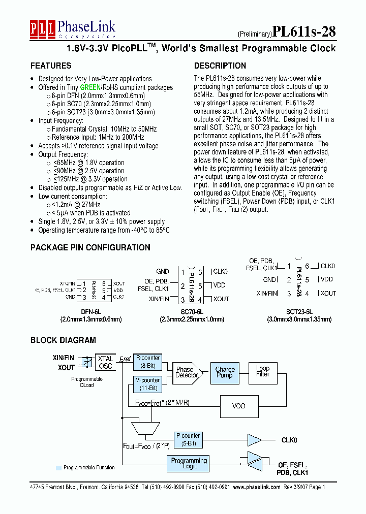 PL611S-28-XXXUIR_1296417.PDF Datasheet