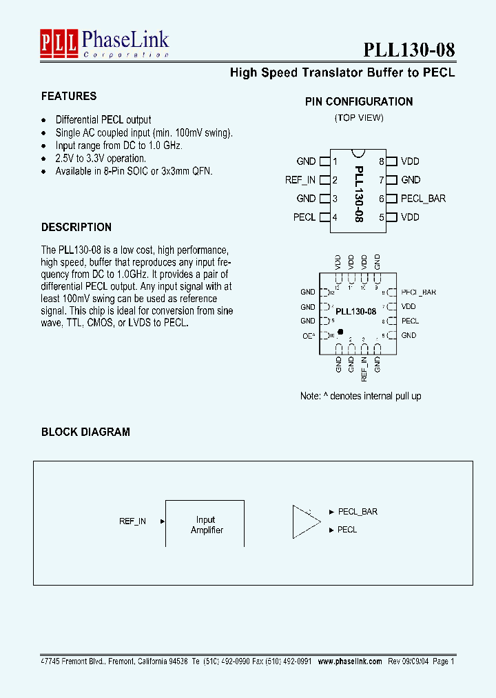 PLL130-08SI_1296510.PDF Datasheet