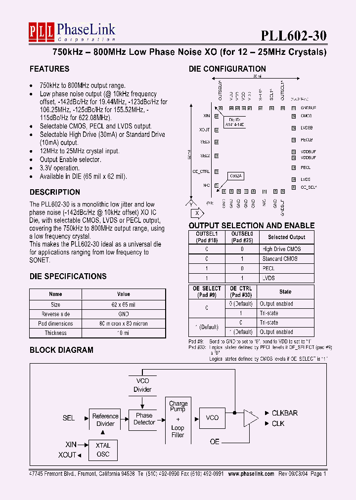 PLL602-30DI_1296534.PDF Datasheet