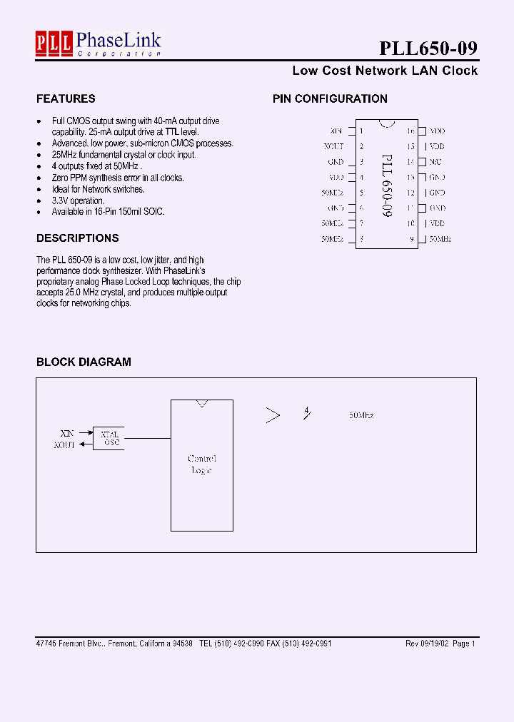 PLL650-09SM_1296545.PDF Datasheet