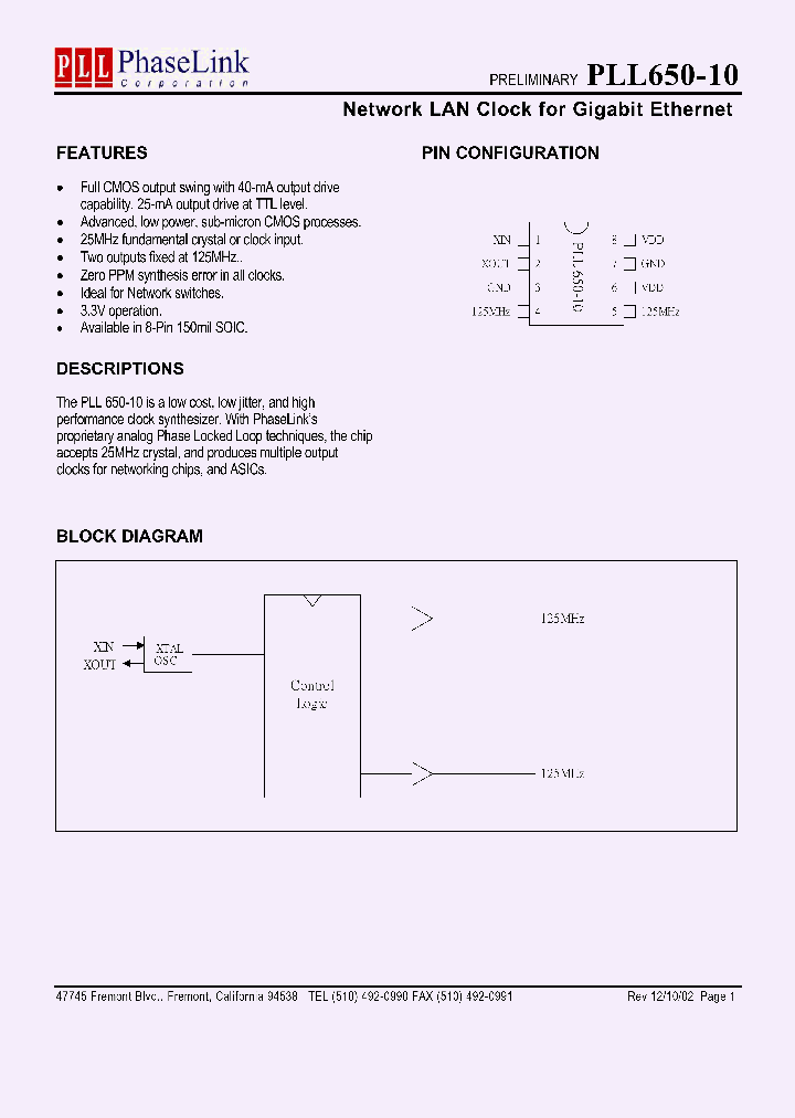 PLL650-10SM_1296546.PDF Datasheet